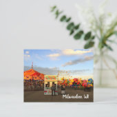 ウィスコンシンの州の公平なミルウォーキーWI ポストカード (スタンド正面)