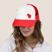 ウィスコンシンの州の地図の帽子 キャップ (インサイチュ)