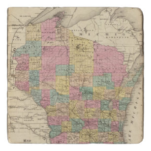 ウィスコンシンの州の地図 トリベット