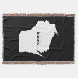 ウィスコンシンの州の輪郭の家 スローブランケット