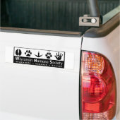 ウィスコンシンの慈悲深い社会のロゴ バンパーステッカー (トラック上)