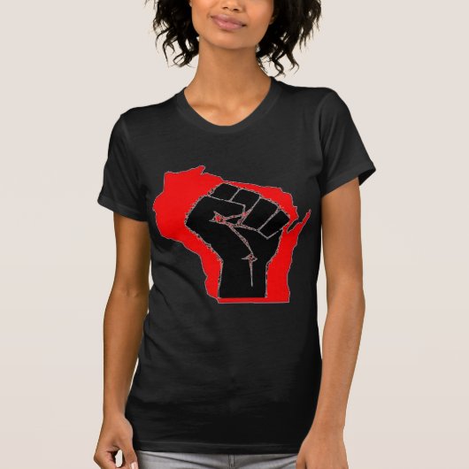 ウィスコンシンの抗議のワイシャツ Tシャツ (正面)