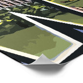 ウィスコンシンの挨拶，ヴィンテージ ポスター (角)