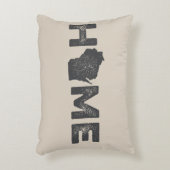 ウィスコンシンの故郷の州愛枕 アクセントクッション (正面(垂直))