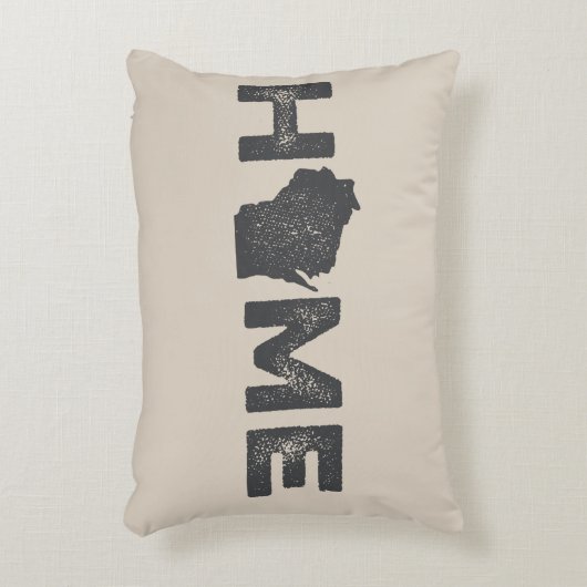 ウィスコンシンの故郷の州愛枕 アクセントクッション (正面(垂直))