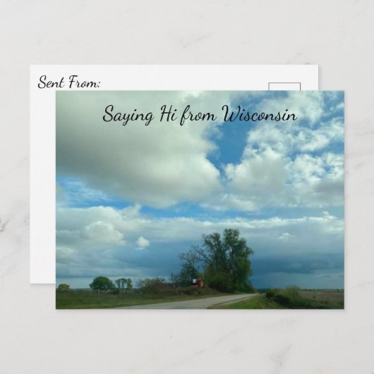 ウィスコンシンの景観写真 ポストカード (正面/裏面)