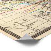 ウィスコンシンの気候学的地図 ポスター (角)