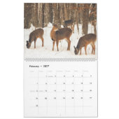 ウィスコンシンの白い尾 カレンダー (2月 2027)