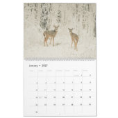ウィスコンシンの白い尾 カレンダー (1月 2027)