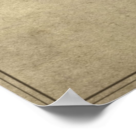 ウィスコンシンの神話の国の地図 ポスター (角)