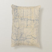 ウィスコンシンの自転車の道路図3 アクセントクッション (裏面(縦))