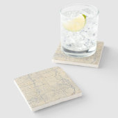 ウィスコンシンの自転車の道路図3 ストーンコースター (横)