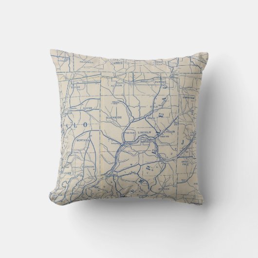 ウィスコンシンの自転車の道路図6 クッション (正面)