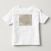 ウィスコンシンの自転車の道路図8 トドラーTシャツ (正面)