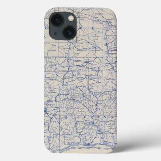 ウィスコンシンの自転車の道路図 Case-Mate iPhoneケース (裏面)