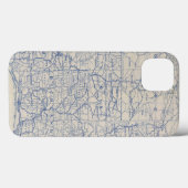 ウィスコンシンの自転車の道路図 Case-Mate iPhoneケース (裏面 (横))