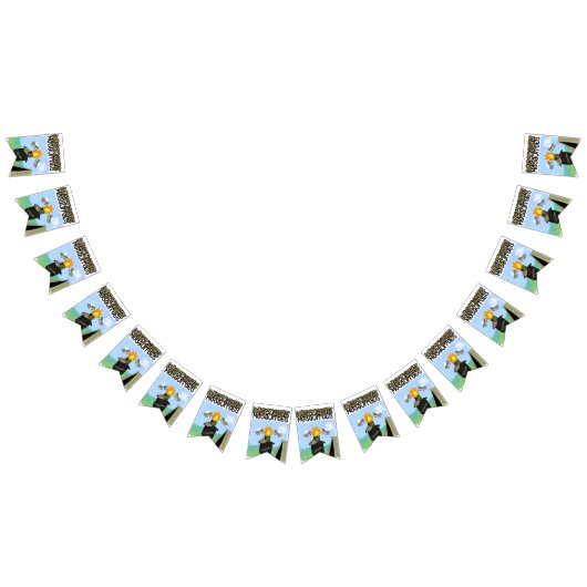 ウィスコンシンの蚊の漫画 – ティキによるキャンプ バンティングフラッグ (全)