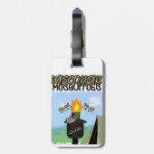 ウィスコンシンの蚊の漫画 – ティキによるキャンプ ラゲッジタグ (裏面縦)