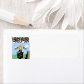 ウィスコンシンの蚊の漫画 – ティキによるキャンプ ラベル (インサイチュ)