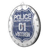 ウィスコンシンの警察の盾01 ダーツボード (正面右)