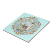 ウィスコンシンの貝殻灯台タイル タイル (側面)