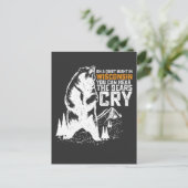 ウィスコンシンの静かな夜にはクマの鳴き声が聞こえる インビテーションポストカード (スタンド正面)