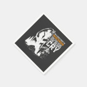 ウィスコンシンの静かな夜にはクマの鳴き声が聞こえる スタンダードカクテルナプキン (角)