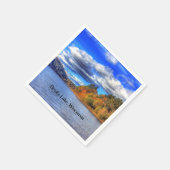 ウィスコンシンの風光明媚な写真 スタンダードカクテルナプキン (角)