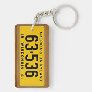 ウィスコンシンの1941年のヴィンテージのナンバープレートKeychain キーホルダー