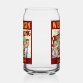 ウィスコンシンは1848年以来あなたの州を飲み干す ガラス缶 (左)