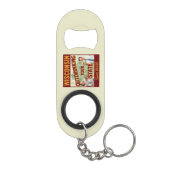 ウィスコンシンは1848年以来あなたの州を飲み干す キーホルダー栓抜き (裏面)