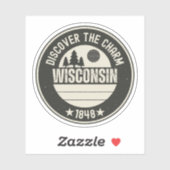 ウィスコンシンを探索 – すべての恋人のためのデザイン シール (シート)