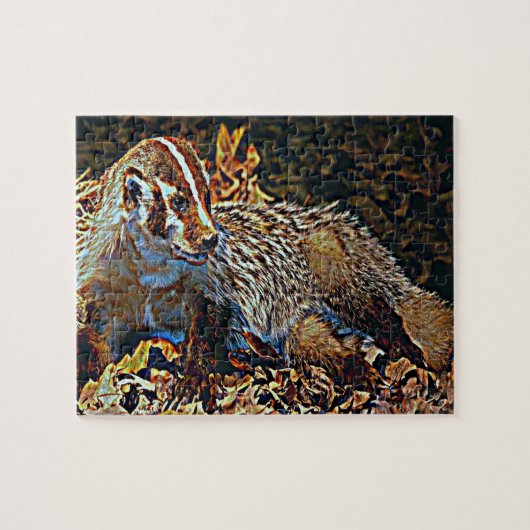 ウィスコンシンアナグマの州 ジグソーパズル (横)