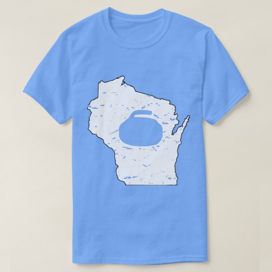 ウィスコンシンカーリングウィスコンシンカーリングWI Tシャツ (デザイン正面)