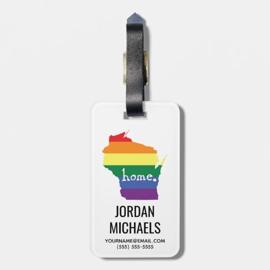ウィスコンシンゲイプライド|ホームマップ ラゲッジタグ (裏面縦)