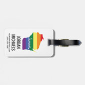 ウィスコンシンゲイプライド|ホームマップ ラゲッジタグ (裏面横)