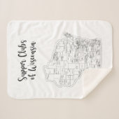 ウィスコンシンサッパークラブスモールシェルパブランケット シェルパブランケット (正面(横))