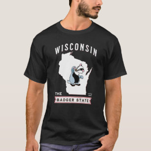 ウィスコンシンザバッジャー州設立1848 Tシャツ