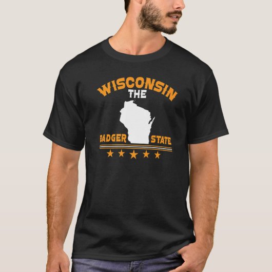 ウィスコンシンザバッジャー州 Tシャツ (正面)