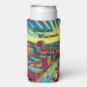 ウィスコンシンスカイラインのマディソン スリム缶クーラー (Seltzer正面)