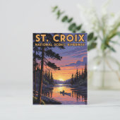 ウィスコンシンセントクロワ国営リバーウェイ旅行 ポストカード (スタンド正面)