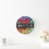 ウィスコンシンタイムプロジェクトキルティング時計 ラウンド壁時計 (ホーム)