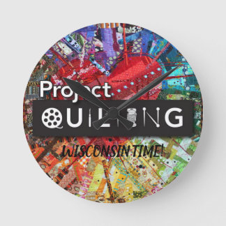 ウィスコンシンタイムプロジェクトキルティング時計 ラウンド壁時計
