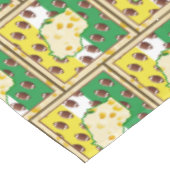 ウィスコンシンチーズヘッドウィスコンシンスポーツカラー テーブルクロス (アングル)