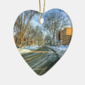 ウィスコンシンチーズヘッドクリスマスキープサケ セラミックオーナメント (左)