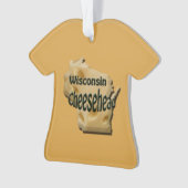 ウィスコンシンチーズヘッドチーズチーズクリスマスオーナメント オーナメント (正面)