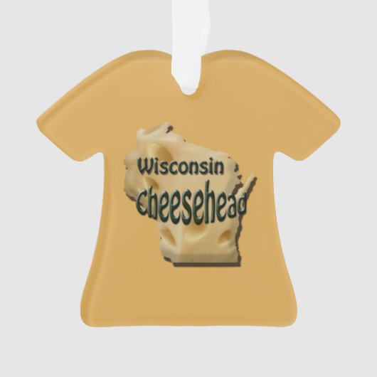 ウィスコンシンチーズヘッドチーズチーズクリスマスオーナメント オーナメント (正面)