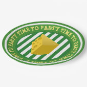 ウィスコンシンチーズヘッドパーティー紙プレート ペーパープレート (アングル)