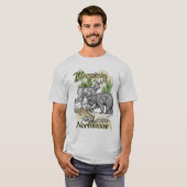 ウィスコンシンノースウッズスポーツマン狩り魚釣り Tシャツ (正面フル)