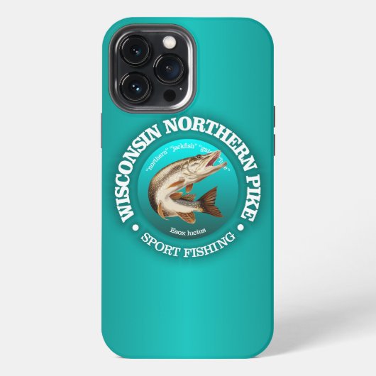 ウィスコンシンパイク魚釣り iPhoneケース (裏面)